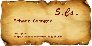 Schatz Csongor névjegykártya